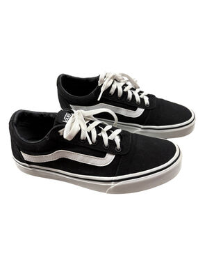 Women’s 9.5 Vans Old Skool Black White Low Top Skate Sneakers